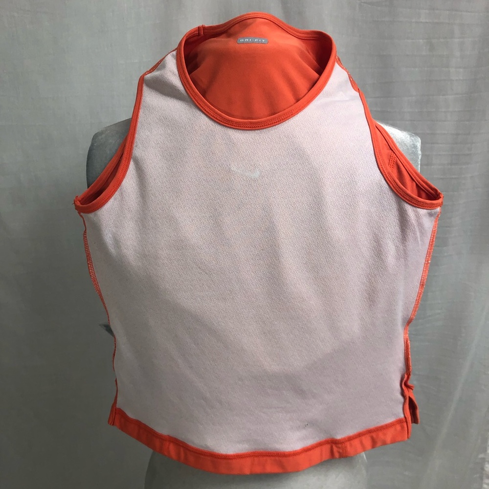 Vintage Nike Y2K Orange Tank Dri Fit - Picture 9 of 9